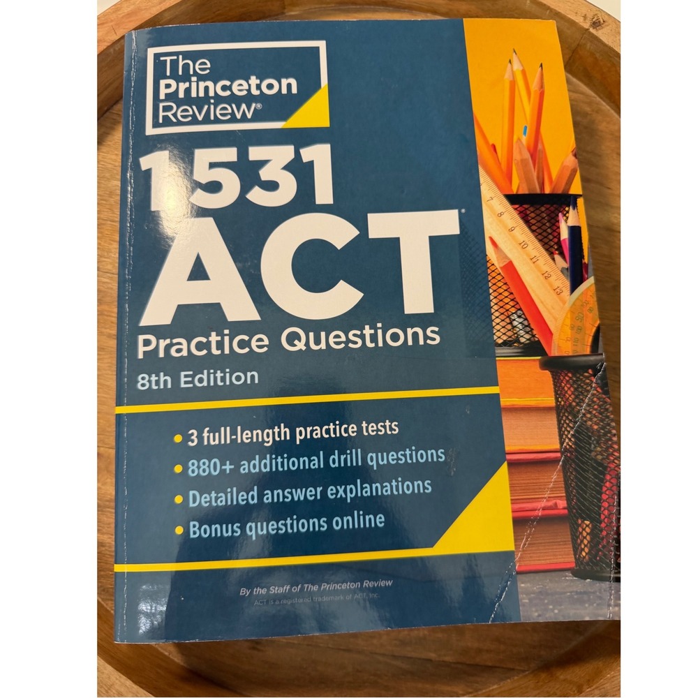 The Princeton Review ACT Practice Questions 8th Edition Blue 3 Practice Tests‎